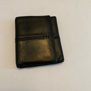 Relic Brand Wallet Mens Black Genuine Leather Bifold Card Holder Classic ID Slot